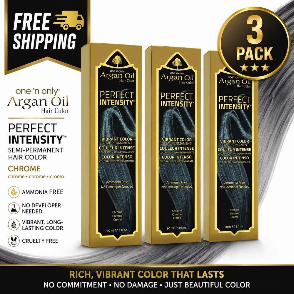 One‎ 'n Only Argan Oil Perfect Intensity Semi-Permanent Hair Color Chrome 3 Pack